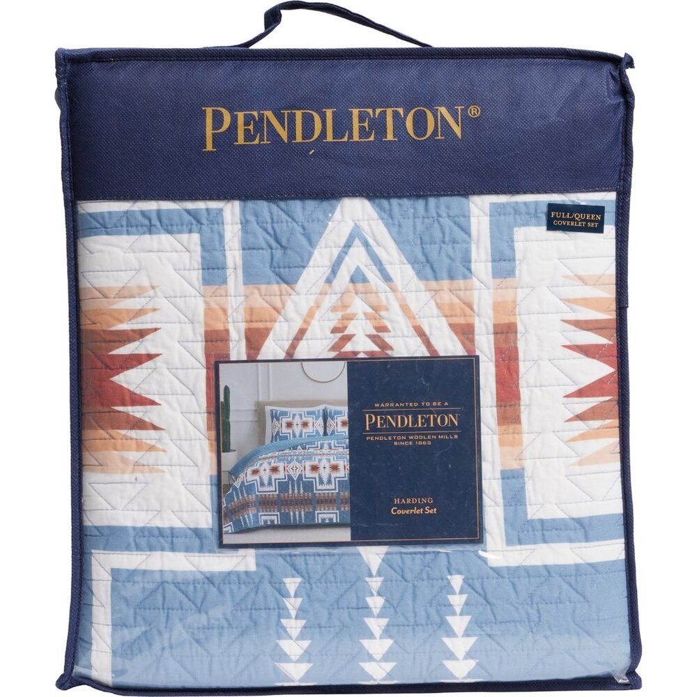 PENDLETON Harding 3 Pc. Queen COVERLET SET ~ Stunning! - Picture 5 of 5